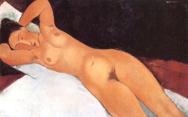 Amedeo Modigliani Nude with necklace